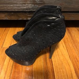 Black Platform Heels - Size 7
